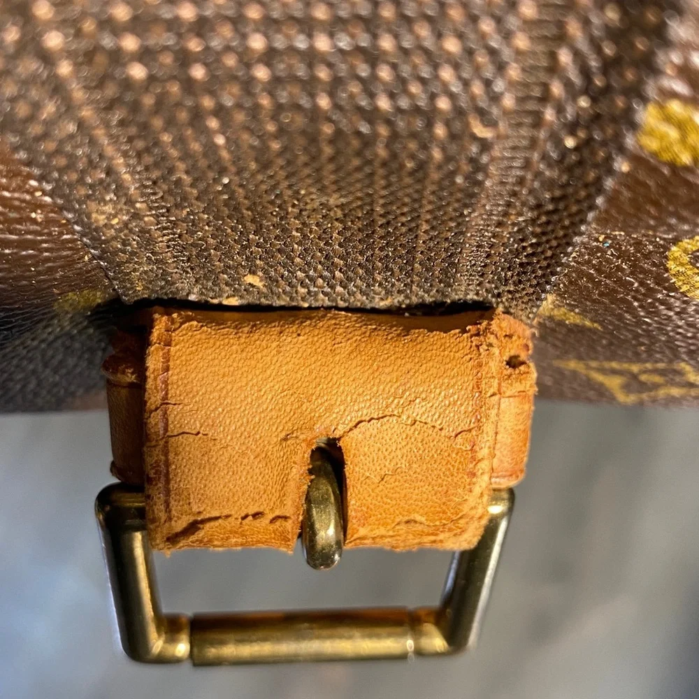 Authentic Louis Vuitton Brown Monogram Canvas Suitcase Travel Bag